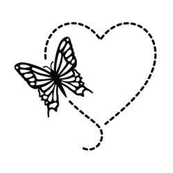 butterfly silhouette svg, png, jpg files. butterfly with path. digital download.