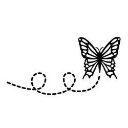 butterfly silhouette svg, png, jpg files. butterfly with path. digital download.