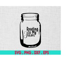 reading is my jam svg, jam cut, reading clipart, reading cricut, my jam svg, school cut, graduation svg, reader digital