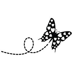 butterfly silhouette svg, png, jpg files. butterfly with path. digital download.