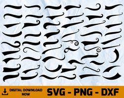 swoosh svg, swirl svg, text tails svg bundles