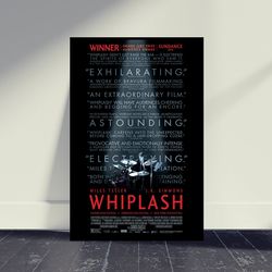 Whiplash Movie Poster Movie Print, Wall Art, Room Decor, Home Decor, Art Poster For Gift, Living Room Decor