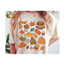 thanksgiving doodles pumpkin leaves png, thankful grateful blessed, autumn png, hello fall png, funny thanksgiving, pump