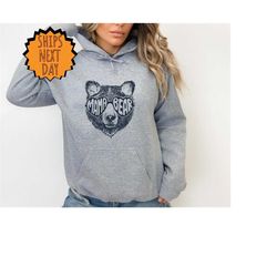 mama bear hoodie, floral mama bear hoodie, cute mom hoodie, mom-life hoodie, mother's day gift, gift for mothers hoodie,