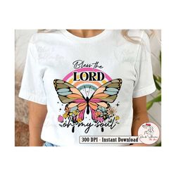 retro boho christian gifts for womens bless the lord oh my soul png for christians png funny jesus png christian sublima