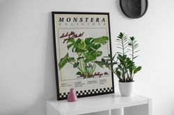 monstera deliciosa care vintage poster  wall art  plant care.jpg.jpg