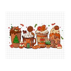 bread coffee christmas png, merry christmas png, christmas design png, xmas party png, gingerbread png, christmas gifts,