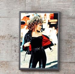 olivia newton-john smokes poster, the grease 70s movie poster ,no framed, gift.jpg