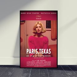 paris texas movie poster movie print, wall art, room decor, home decor, art poster for gift, living room decor, 8x12 13x