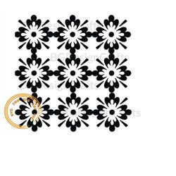 flower pattern 4, flower seamless svg, floral seamless svg, floral pattern svg, pattern png, seamless cut file, flowers