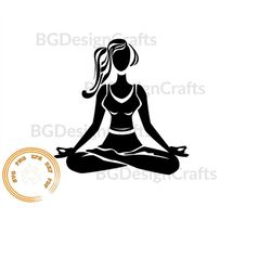 yoga pose svg, yoga svg, namaste svg, meditation svg, relax svg, cricut, clipart