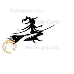 witch and broomstick witch svg, broomstick svg, witch png, witch silhouette, witch clipart, cut file