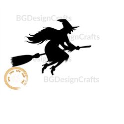 witch svg, broomstick svg, witch png, witch silhouette, witch clipart, cut file