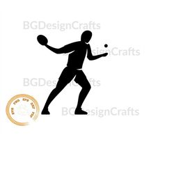 table tennis svg, ping pong svg, table tennis silhouette, cut file, clipart