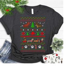 dachshund ugly christmas sweater shirt, dachshund christmas shirt, dachshund lover gift