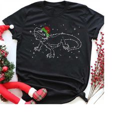 bearded dragon christmas shirt, bearded dragon shirt, christmas shirt, cute bearded dragon lover gift