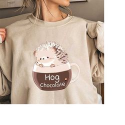 hedgehog chocolate fall shirt, hedgehog cute shirt, coffee chocolate shirt, hedgehog lover shirt