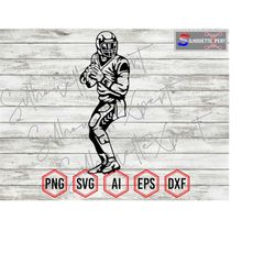 football svg, american football svg, football player svg - clipart, cricut, cnc, laser, vinyl cutter, decal sticker, t-s