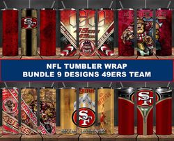 49ers tumbler wrap , football tumbler png ,nfl tumbler wrap