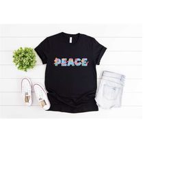 peace shirt, peace t-shirt, graphic tees for women, graphic tees vintage, shirts for women