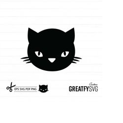 cat svg. black cat svg. black cat. design cat. cute face cat. kitty face. clipart cat. face cat clipart. png cat. baby c