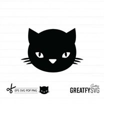 cat svg. black cat svg. black cat. design cat. cute face cat. kitty face. clipart cat. face cat clipart. png cat. baby c