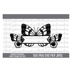 butterfly svg butterfly monogram butterfly banner svg new baby svg baby girl svg files toddler girl svg little girl svg