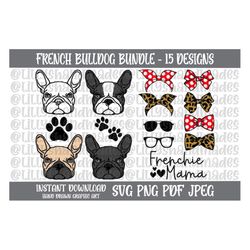 French Bulldog Svg, French Bulldog Png, French Bulldog Clipart, Frenchie Svg, Frenchie Png, Frenchie Mom Svg, French Bul