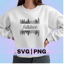 taylor swift folklore svg png file, eras tour outfit, eras tour merch, taylor swift t-shirt, instant digital download (2