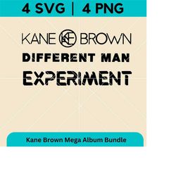 kane brown album bundle png | different man svg | experiment digital clip art vector files | cricut, silhouette, cut fil