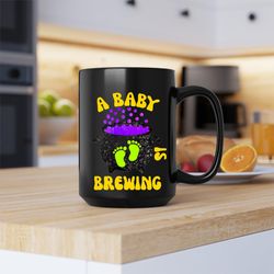 a baby brewing mug, baby brewing, baby brewing coffee and tea gift mug