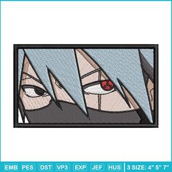 kakashi eyes embroidery design, naruto embroidery, anime design, embroidery shirt,embroidery file,digital download