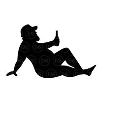 mudflap guy svg, beer bottle svg, fat chubby man svg, thick sexy curvy trucker guy svg. vector cut file cricut, silhouet