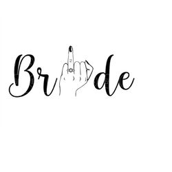 bride svg, marriage svg, bride team svg, bridal shower svg. vector cut file for cricut, silhouette, sticker, stencil, pi