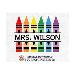 crayon svg, crayon monogram svg, cray svg, crayons clipart, back to school svg, teacher crayon frame, svg dxf eps ai png