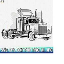 semi truck svg, semi truck clipart, semi truck cricut, semi truck cutfile, semi truck shirt, semi trailer svg, us trucke