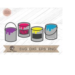 paint can svg - colorful paint can clip art - paint drip svg - paint svg- paint clip art