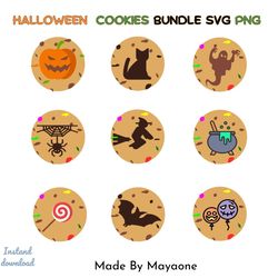 halloween cookies svg png,  halloween svg, halloween png, halloween gifts