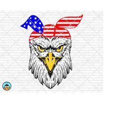 eagle bandana flag svg, merica svg, usa flag, bandana svg, patriotic, bald eagle, 4th july, american eagle svg, cricut,