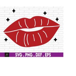 lips with sparkles svg, lips svg, valentine's day clipart, anniversary clipart, kissing lips svg, digital download, red