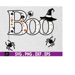 boo for halloween breast cancer awareness svg png, pink halloween svg, cancer survivor, fight cancer, svg, png files for