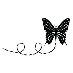 butterfly silhouette svg, png, jpg files. butterfly with path. digital download.