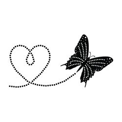 butterfly silhouette svg, png, jpg files. butterfly with path. digital download.