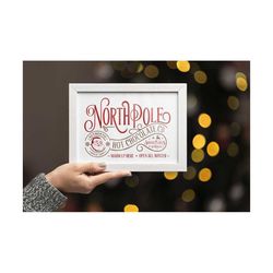 svg file, north pole hot chocolate png, christmas svg, north pole svg, santa claus approved, laser cut file, glowforge,