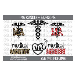 medical assistant svg, medical assistant png, super nurse svg, ma stethoscope svg, caduceus svg, nurse png, scrub life s