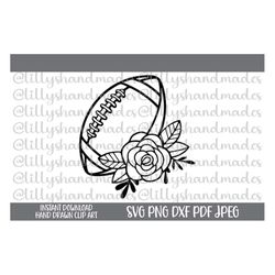 floral football svg, floral football png, football mom svg, football sister svg, football shirt svg, football svg design