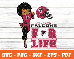 Atlanta Falcons Svg , Betty Boop  NfL Svg, Team Nfl Svg 02