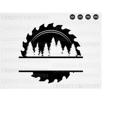 wood saw blade svg| logger svg| wood blade svg| wood saw blade monogram| png, vector, clipart, cut files