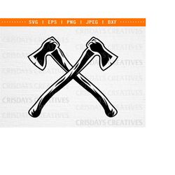 crossed axes svg, axe svg, cross axe svg, axe clipart, lumberjack svg, woodcutter svg, axe png, lumberjack logger axe to