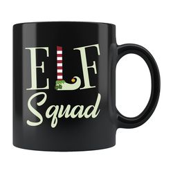 cute santa elf mug, santa elf gift, christmas elf mug